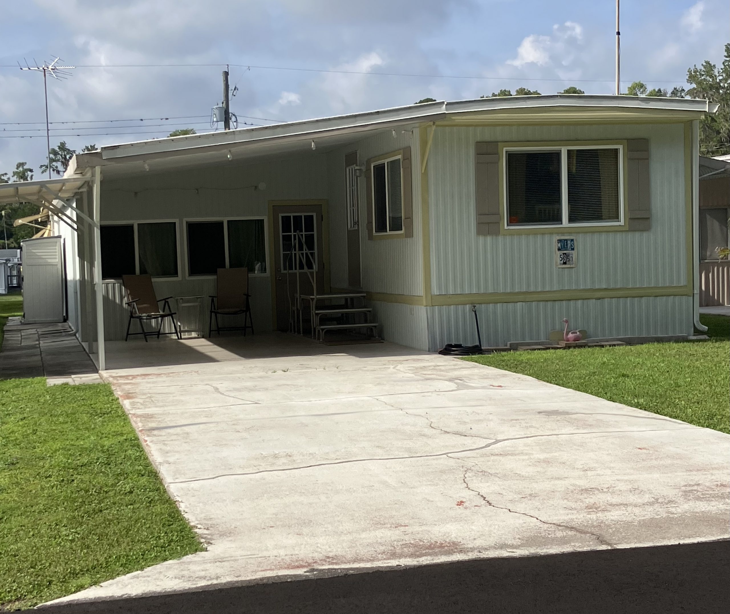Front of Mobile Home