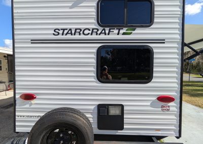 Outside Rear of Trailer